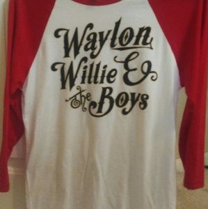 Red & White Baseball T